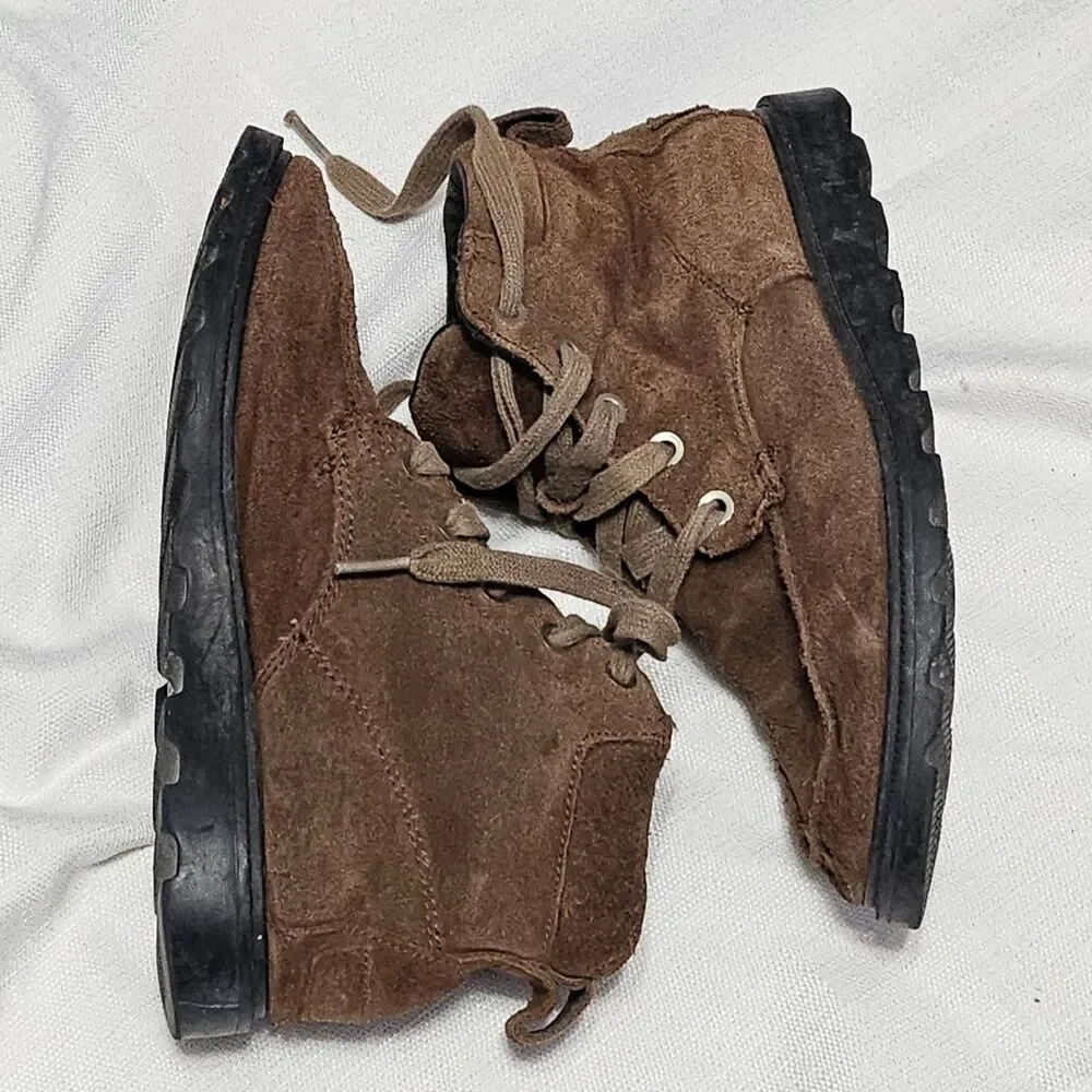 Sorel Madson Moc Toe Lace Up Boots Brown Suede Ankle Hiking NY2997 256‎ Kids 3
